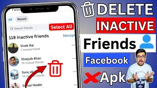 How to unfriend inactive friends on facebook at once | Remove inactive friends on facebook 2024 🔥