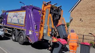 Dennis Elite 6 Bin lorry on General Waste, AUU