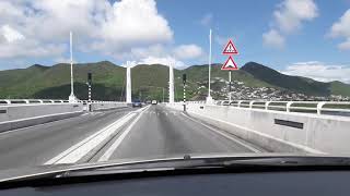 I drive thru on Sint Maarten Bridge