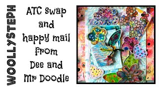 ATC swap and happy mail from Dee and Mr Doodle