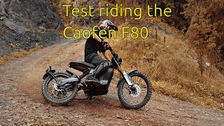 Test riding the AMAZING Caofen F80 at the ABR Festival