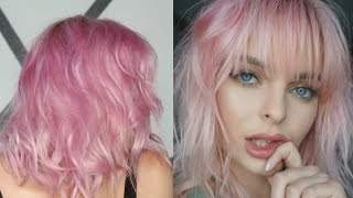 PINK RASEBERRY HAIR DYE DIY //LILMISSMEGSMAKEUP