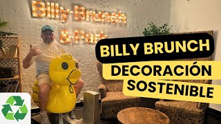 Billy Brunch Barcelona , otra de nuestras obras de decoración con madera reciclada y sostenible