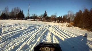 to the bar! ski doo blizzard 5500 bombin around on a lazy sunday