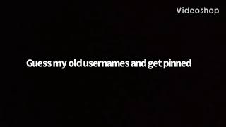 Guess my old usernames and get pinned