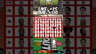 Build an nba team with $15 #viral #nba #shortvideos #basketball #gaming #viralvideos #shorts