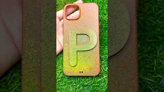 Made phone case using toothbrush 🤯| made “P” alphabet phone case #shorts