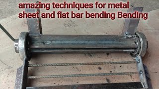 Awesome And Easy Techniques For Metal Sheet And Rebar Bending/How To Make Metal Bender