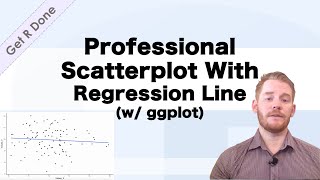 Get R Done | R Stats Tutorials: Professional Scatterplot with Regression Line (w/ ggplot)