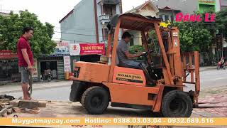 Bán xe nâng hàng cũ giá rẻ xe nâng gật gù xe nâng xúc lật Komatsu fd25-10