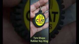 Tyer Shape Rubber Keychain