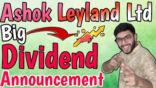 BIG DIVIDEND OUT: Ashok leyland dividend 2024 | Ashok leyland latest news #forextrading