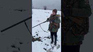 Hunting in the snow