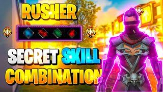 Best character skill for cs rank • ( RUSHER ) 😱 • Cs rank Skill Combination - ( New )Ujjain Gang ❤️