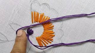 Hand Embroidery Work/hand embroidery design/hand embroidery kurti flower/#gopifashion143/#beginners