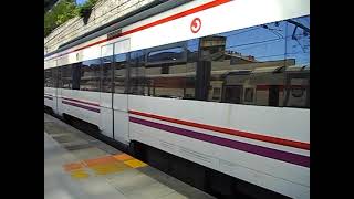 Renfe Cercanías 447 saliendo de Príncipe Pío en 2013