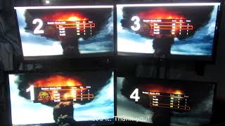 IRL bit | Black ops 2 Zombies 4 players with individual monitors on 1 PC