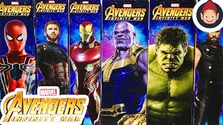 Avengers Infinity War Power FX Titan Hero Series Figures - Thanos Hulk Iron Spider Iron Man Cap