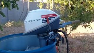 4HP JOHNSON / EVINRUDE OUTBOARD MOTOR  TESTING