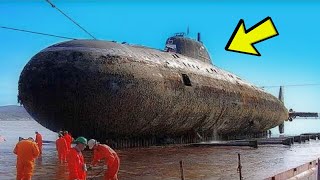 Huge Submarine Found In Dried Up River, Workers Turn Pale When Seeing What's Inside