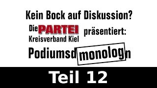 Die Partei - Podiumsmonolog - Teil 12 - Artenschutz