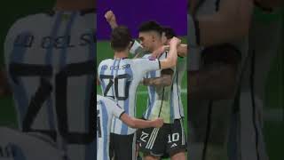 FIFA 23 PS5 Gameplay - World Cup 2022 Qatar - Argentina Scores - Flip Celebration #shorts