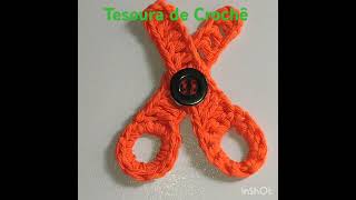 #croche Tesoura de Crochê para aplicação @milyartesanatoecroche6247