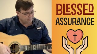 Blessed Assurance - on guitar - with C chord intro lick