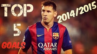 LIONEL MESSI - TOP 5 GOALS, 2014/2015, SO FAR (HD)