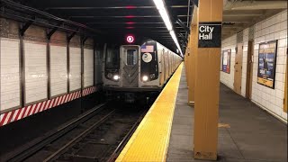 MTA Subways - Kawasaki R160B #9032 on the (R) at City Hall