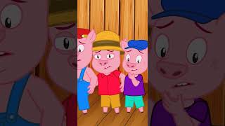 Three Little Pigs and Big Bad Wolf 🐷 #shorts #english #fairytales #stories #forkids