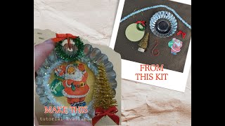 Tutorial for SANTA CLAUS Tart Tin Ornament