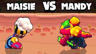 MAISIE VS MANDY | 1 vs 1 | Brawl Stars