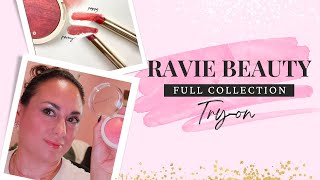 Ravie Beauty Entire collection of Blushes and Lipsticks Try-on @RevampAndRadiate