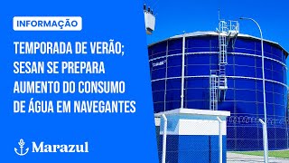 Temporada de verão; SESAN se prepara aumento do consumo de água em Navegantes