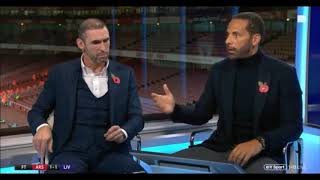 Rio Ferdinand on the partnership between a full back and his center back