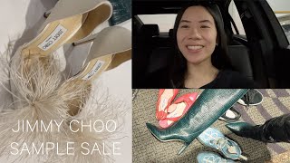 JIMMY CHOO SAMPLE SALE SHOPPING INCLU PRICES | DESIGNER SHOES RICK OWENS BOOTS | FAMILY DINNER VLOG