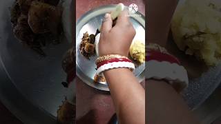 Bengali Dinner Thali 🍽  || Dinner Thali Ideas #shorts #trending #shortvideo