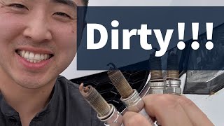 Get These Dirty Spark Plugs Out!