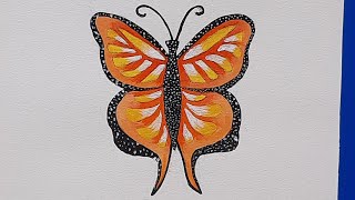 How to draw Butterfly | beautiful butterfly drawing | Easy |step by step #art #butterfly #painting