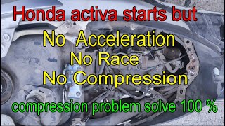 Honda Activa starting problem compressor down ||होंडा एक्टिवा कंप्रेसर डाउन प्रॉब्लम सलूशन ||