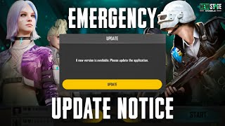 EMERGENCY UPDATE NOTE | NEW STATE MOBILE | FREE REWARD 🔥