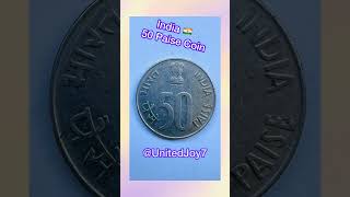 India 🇮🇳 50 Paise Coin | 50th Year of Independence (1997) | Indian Currency || UnitedJoy