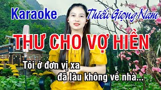 Thư Cho Vợ Hiền ✔ Karaoke Thiếu Giọng Nam ► Song Ca Với Ngọc Lan ❖ Thiết TV