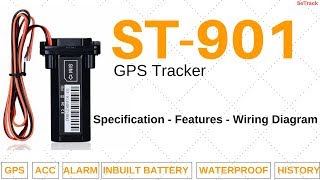 ST-901 GPS Tracker | Specifications | Functions | Wiring Diagram | How to Use | SeTrack GPS