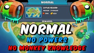 BTD6 Bloonarius Normal Tutorial | No Monkey Knowledge + No Hero Achievement  | Lotus Island