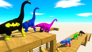 BRACHIOSAURUS ZIG ZAG DEATH FALL - Animal Revolt Battle Simulator