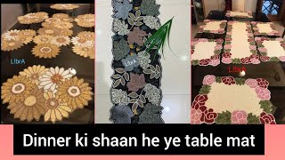 fancy table mat #dinning area me chaar chand lga denge ye table mat