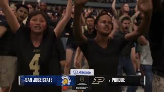 CFB25 dynasty with San Jose State S4 National championship Vs Purdue! Can we win our first natty?