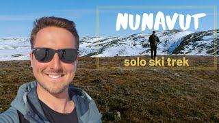 Skiing & Hiking 23km alone in the Arctic (Nunavut)